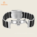 Men′s Ceramic Rectangular Quartz Bracelet Watch 72512